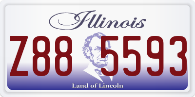 IL license plate Z885593
