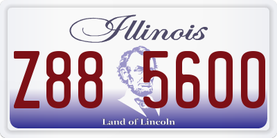 IL license plate Z885600
