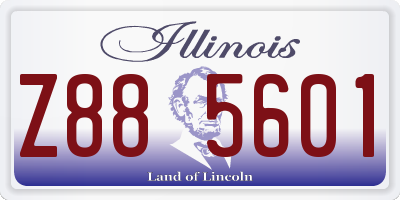 IL license plate Z885601