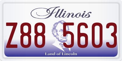 IL license plate Z885603