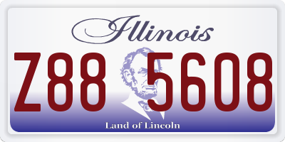 IL license plate Z885608