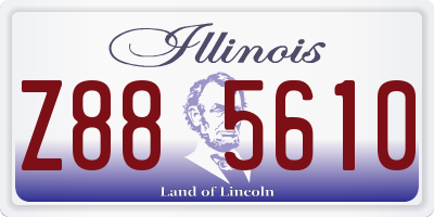 IL license plate Z885610