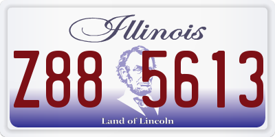 IL license plate Z885613