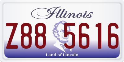 IL license plate Z885616