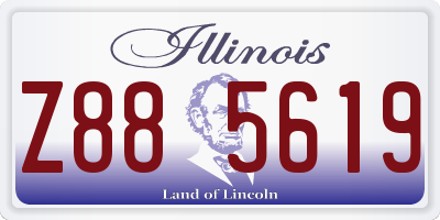 IL license plate Z885619