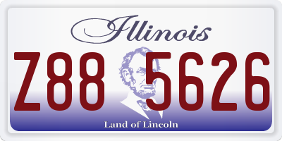 IL license plate Z885626