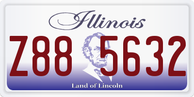 IL license plate Z885632