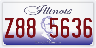 IL license plate Z885636