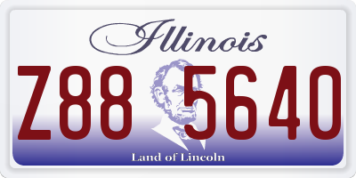 IL license plate Z885640