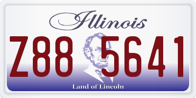 IL license plate Z885641