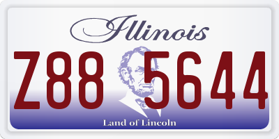 IL license plate Z885644