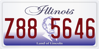 IL license plate Z885646