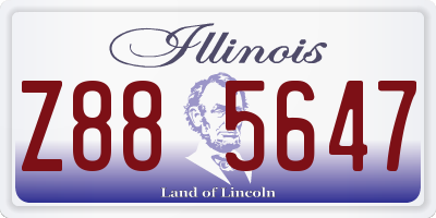 IL license plate Z885647