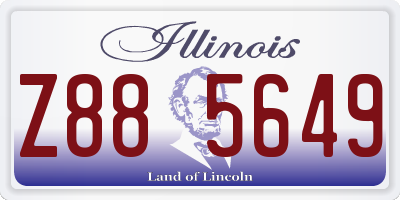 IL license plate Z885649