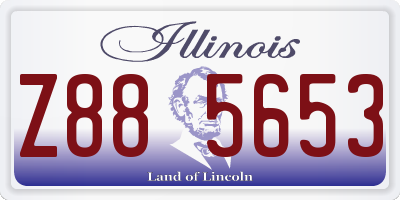 IL license plate Z885653
