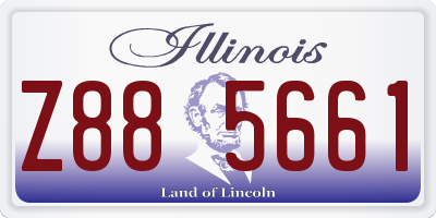IL license plate Z885661