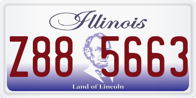 IL license plate Z885663
