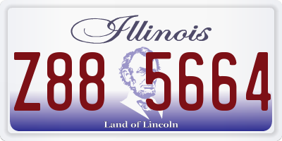 IL license plate Z885664
