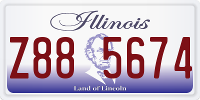 IL license plate Z885674