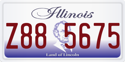 IL license plate Z885675