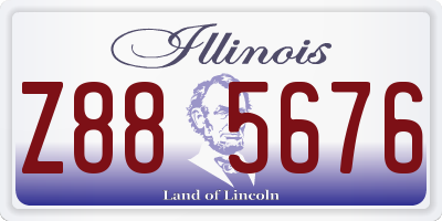 IL license plate Z885676