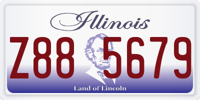 IL license plate Z885679