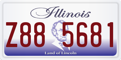 IL license plate Z885681