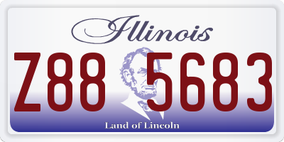 IL license plate Z885683