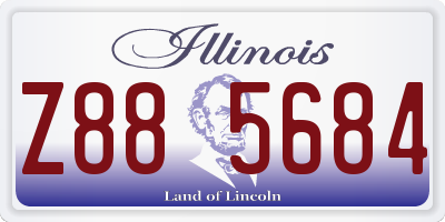 IL license plate Z885684