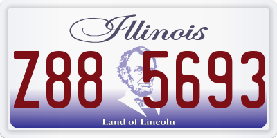 IL license plate Z885693