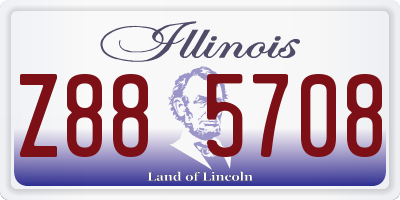 IL license plate Z885708