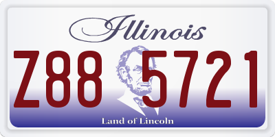 IL license plate Z885721