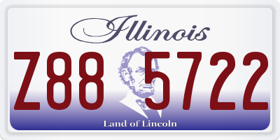 IL license plate Z885722