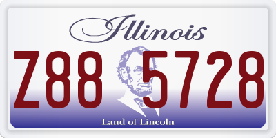 IL license plate Z885728