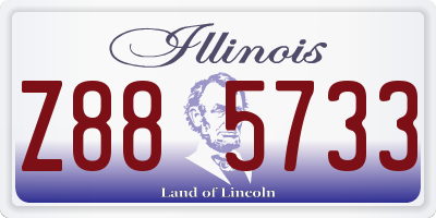 IL license plate Z885733