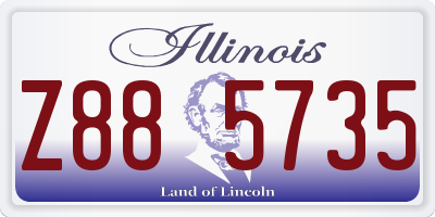 IL license plate Z885735