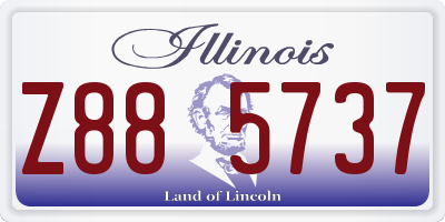 IL license plate Z885737