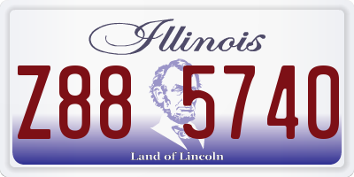 IL license plate Z885740
