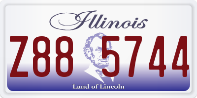 IL license plate Z885744