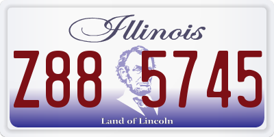 IL license plate Z885745