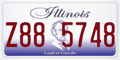 IL license plate Z885748