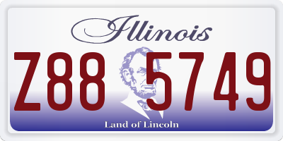IL license plate Z885749