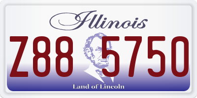 IL license plate Z885750