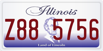 IL license plate Z885756