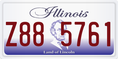 IL license plate Z885761