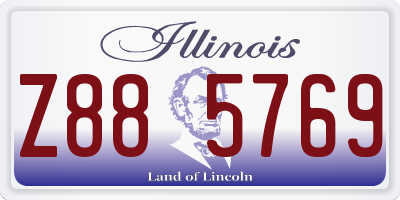 IL license plate Z885769