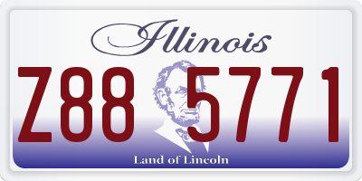 IL license plate Z885771