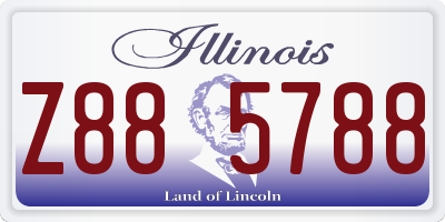 IL license plate Z885788