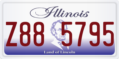 IL license plate Z885795