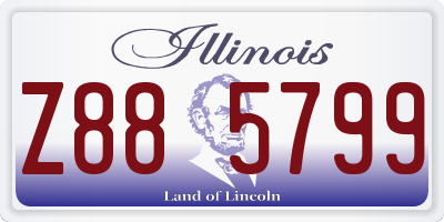 IL license plate Z885799